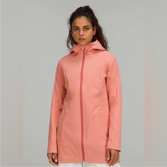 Lululemon RepelShell Rain Jacket Pink Savannah Size 2 XS NWT - Picture 1 of 6